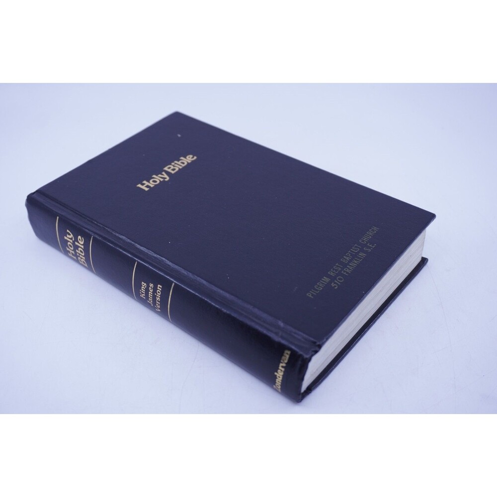 1983 Zondervan Holy Bible King James Black Hardcover 1983 KJV